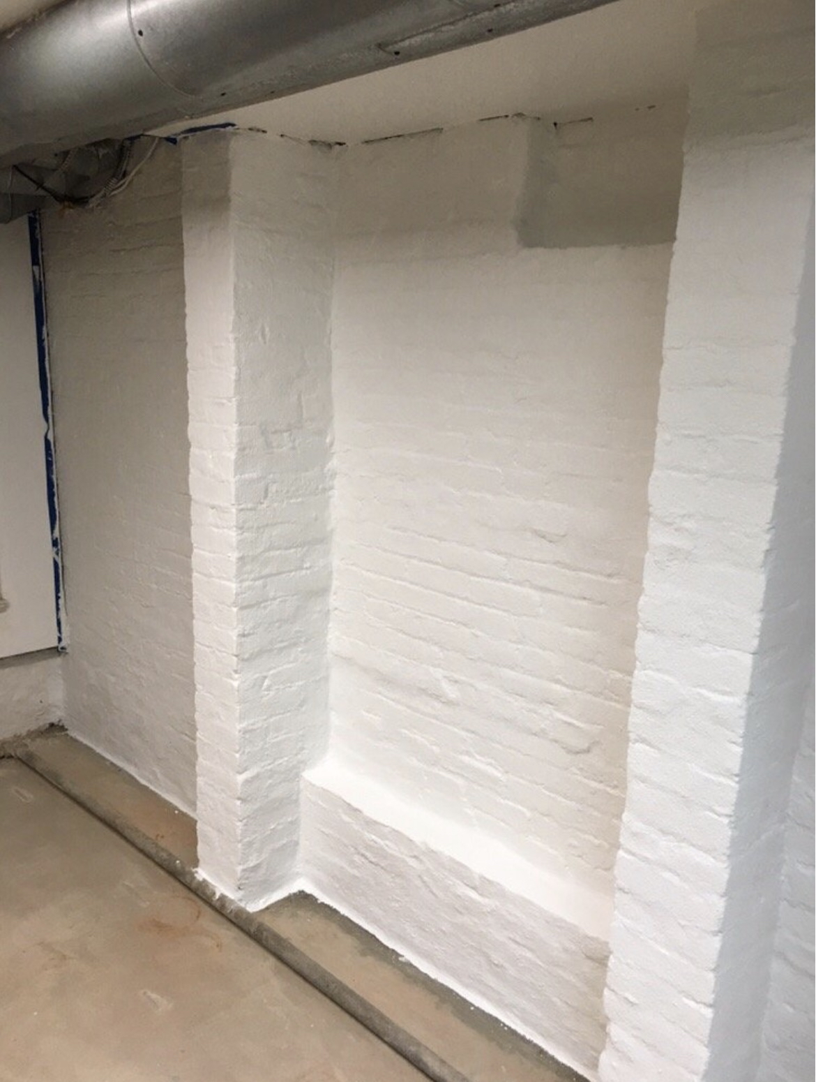 Basement Wall Painting Touch-Up