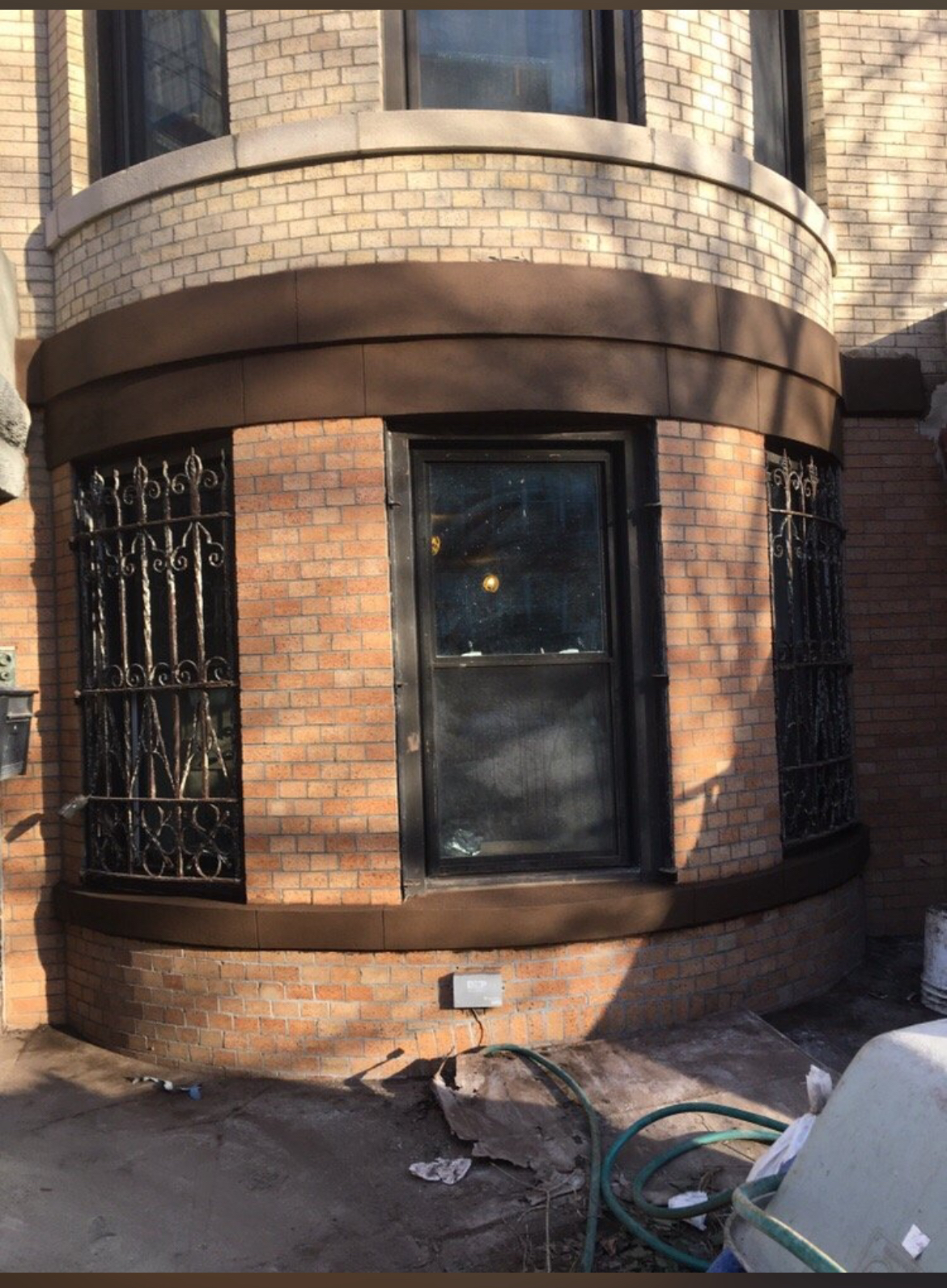Curved Brick Wall Restoration